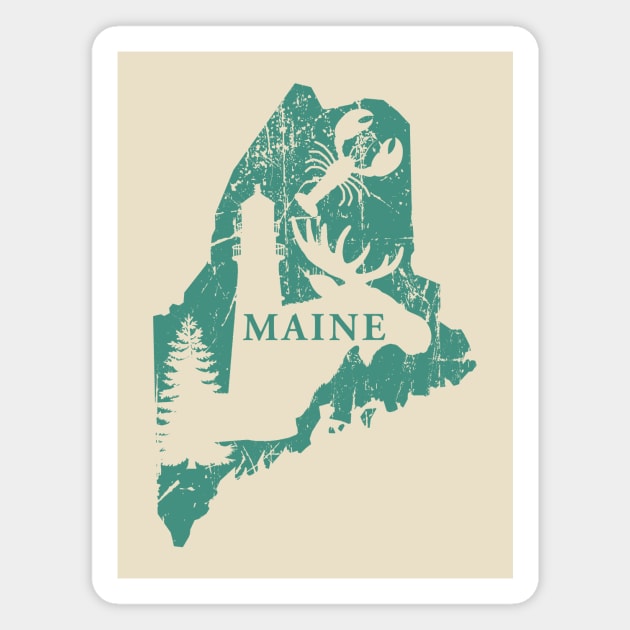 All Things Maine - Light Tees Magnet by andyjhunter